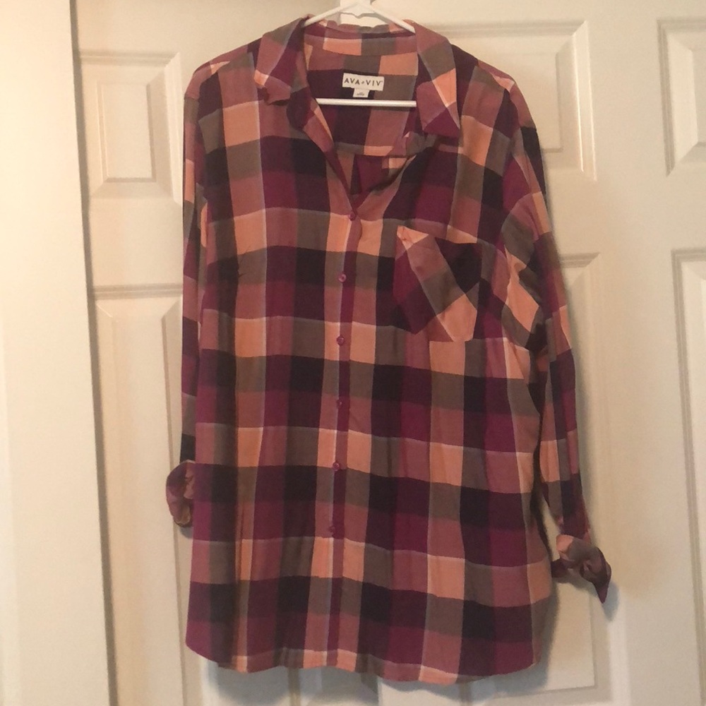 Ava&viv plaid